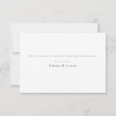 Cartons Réponse Minimal Luxury | Elegant Modern Black & White (Dos)