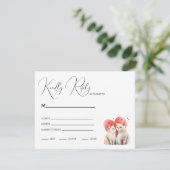 Cartons Réponse Minimalisme avec un Mariage de chats (Debout devant)