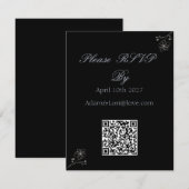 Cartons Réponse Minimalist Elegance Wedding (Devant / Derrière)