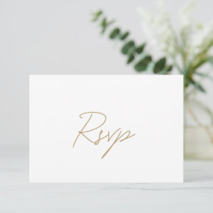 Cartons Réponse Minuscule Or antique Formal Mariage élégant