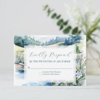 Cartons Réponse Misty Mountain Mariage