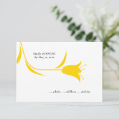 CARTONS RÉPONSE MOD JAUNE MARIAGE TULIP (Debout devant)