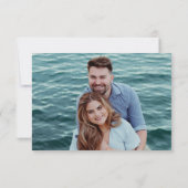 Cartons Réponse Modern Black and White Chic Wedding (Dos)