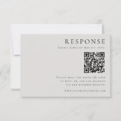 Cartons Réponse Modern Elegance WeddinRSVP QR Code Card (Devant)