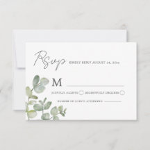 Modern Green & White Botanical Wedding