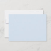 Cartons Réponse Modern Minimalist Bat Mitzvah Soft Blue Simple (Dos)