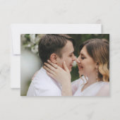 Cartons Réponse Modern Photo Editorial Wedding (Dos)