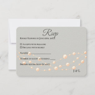 Cartons Réponse Moderne Blush ivoire Romantique Pearl Neutre Maria