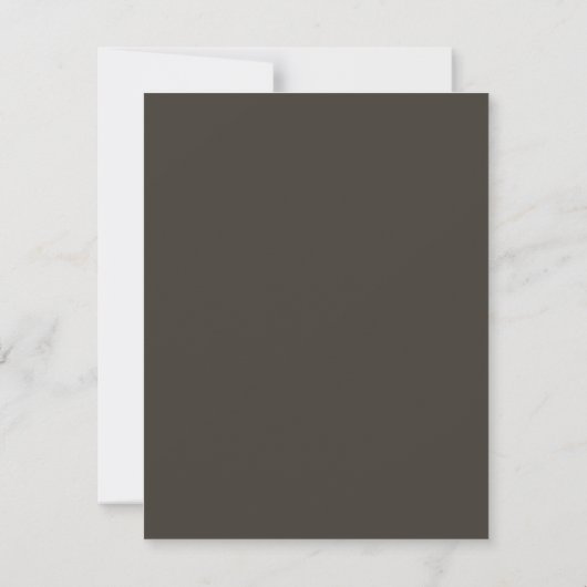 Cartons Réponse Moderne Brown tendance Mix Match Mariage QR Code (Dos)