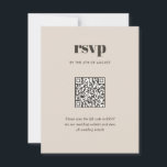 Cartons Réponse Moderne Brown tendance Mix Match Mariage QR Code<br><div class="desc">Moderne Brown ivoire tendance Mix Match Mariage QR Code RSVP Card présente des appareillages de type moderne dans des couleurs audacieuses et modernes.</div>