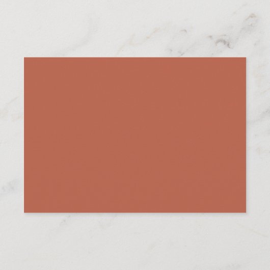 Cartons Réponse Moderne Burange Orange QR Code Simple Mariage (Dos)