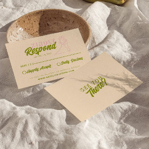 Cartons Réponse Moderne coloré rétro amusant Funky Unique Mariage