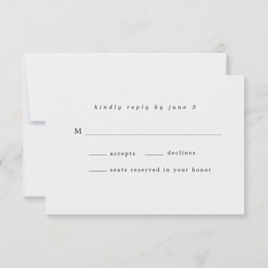 Cartons Réponse Moderne Delicate Eggshell Soft Floral (Dos)