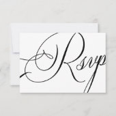 Cartons Réponse Moderne élégant choix de repas de script mariage (Devant)