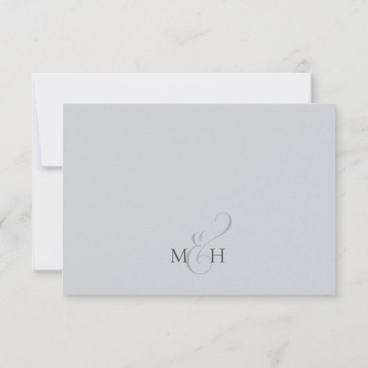 Cartons Réponse Moderne Élégant Simple Foliage Ivoire Choix de rep (Dos)