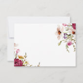 Cartons Réponse Moderne Elégante prairie Meadow Floral Blanc Maria (Dos)