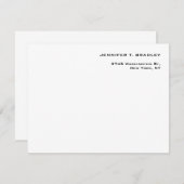 Cartons Réponse Moderne minimaliste (Devant / Derrière)