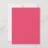 Cartons Réponse Moderne rose tendance Mix Match Mariage QR Code (Dos)