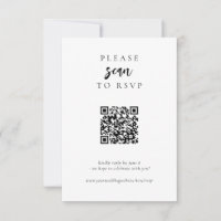 Moderne simple en ligne Mariage de code QR