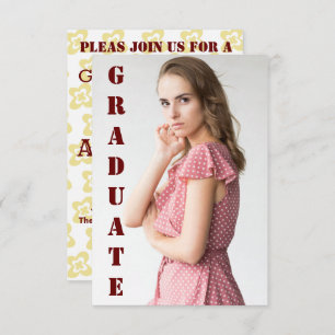 Cartons Réponse Moderne vintage romantique un graduation floral 19