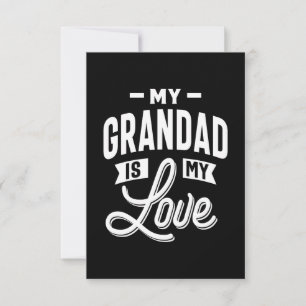 Cartons Réponse Mon grand-père est Mon amour T-shirt cadeau