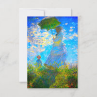 Monet Woman avec un parasol