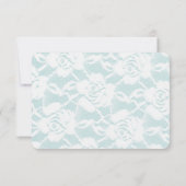 Cartons Réponse Monnaie romantique Roses blanches Mariage floral R (Dos)