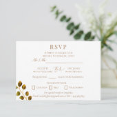 Cartons Réponse Monogramme chic mariage (Debout devant)