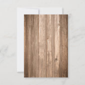 Cartons Réponse Monogramme rustique du pays Arbre et Mariage de bo (Dos)