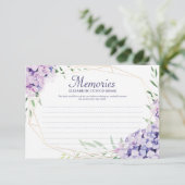 Cartons Réponse Monument aux photos géométriques de Hydrangea Lila (Debout devant)