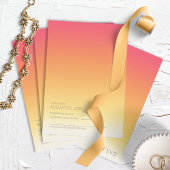 Cartons Réponse Mood Gradient Mariage Hot Summer ID741