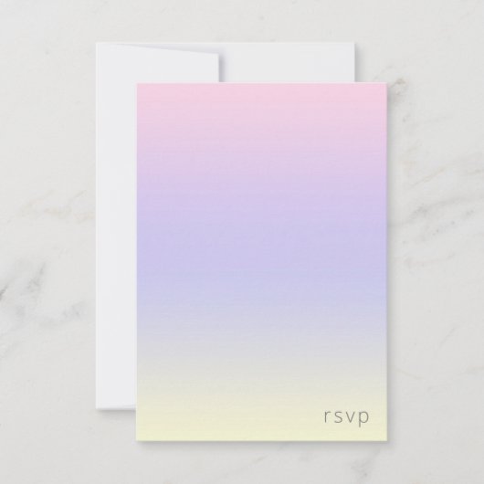 Cartons Réponse Mood Gradient Mariage Pastel Dawn ID741 (Devant)