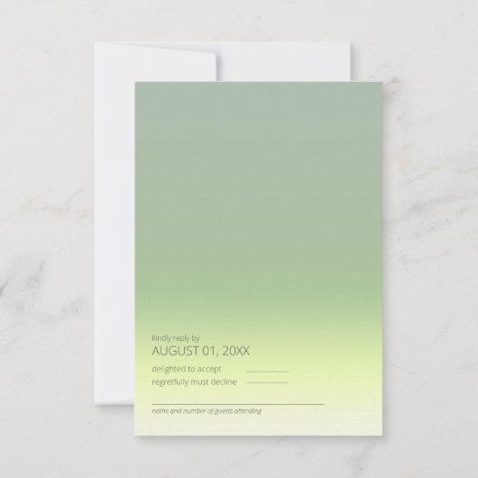 Cartons Réponse Mood Gradient Mariage Spring Meadow ID741 (Dos)