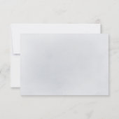 Cartons Réponse Moody marine minima verdure mariage QR code (Dos)