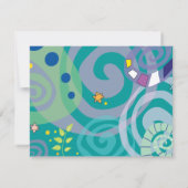 Cartons Réponse MOTHER NATURE SWIRL Bat Bar Mitzvah Répondre Card (Dos)