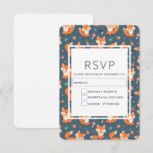 Cartons Réponse Motif animal du renard orange (Devant / Derrière)