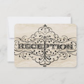 Cartons Réponse Motif de bois rustique de la Renaissance médiévale (Dos)