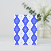 Cartons Réponse Motif de diamant bleu royal (Debout devant)