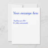 Cartons Réponse Motif de diamant bleu royal (Dos)