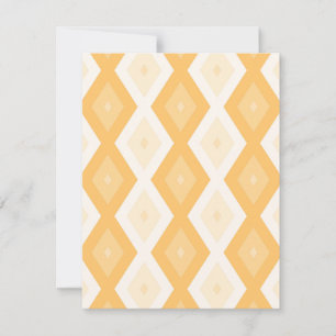 Cartons Réponse Motif de diamant jaune