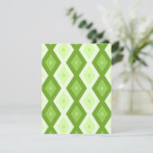 Cartons Réponse Motif de diamant vert Chartreuse (Debout devant)