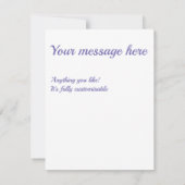 Cartons Réponse Motif de diamant violet (Dos)