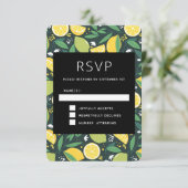 Cartons Réponse Motif de Fruits de citron jaune et de citron vert (Debout devant)