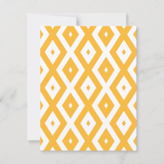 Cartons Réponse Motif diamant jaune et blanc soleil (Devant)
