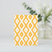 Cartons Réponse Motif diamant jaune et blanc soleil (Debout devant)