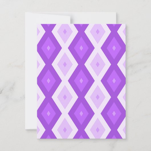 Cartons Réponse Motif diamant violet clair (Devant)