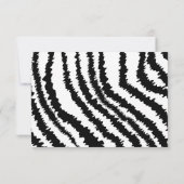 Cartons Réponse Motif d'impression Black Zebra. (Dos)