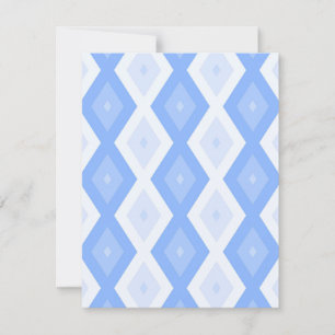 Cartons Réponse Motif en diamant bleu pâle