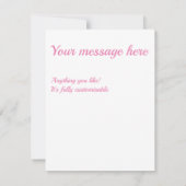 Cartons Réponse Motif en diamant rose et blanc (Dos)