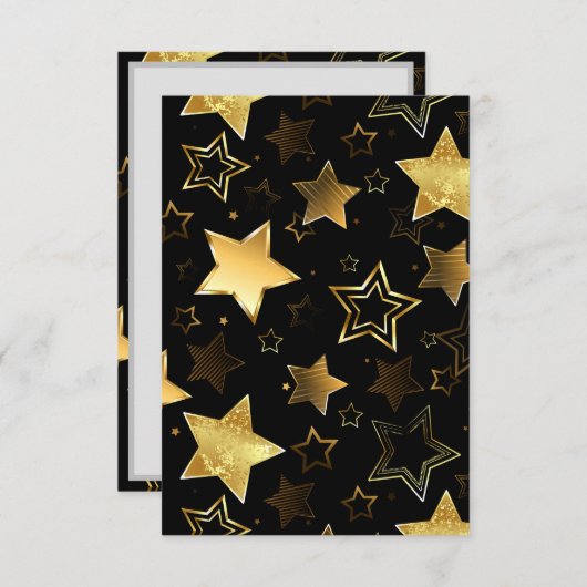 Cartons Réponse Motif sans couture avec étoiles d'or (Devant / Derrière)